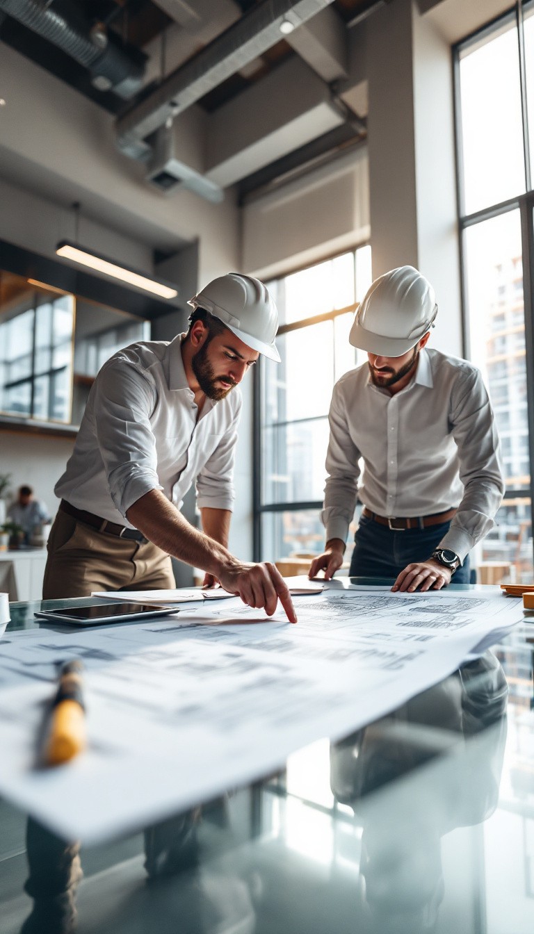 Free Engineers reviewing plans Image - Engineers, Hardhats, Drafting ...