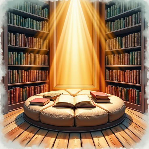 Spotlight Library Free Glowing Library Beacon Image - Library, Urban, Watercolor ...