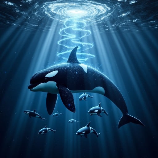Free Celestial Orca Spirit Image | Download at StockCake