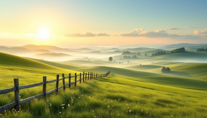 Free Peaceful Rolling Hills Image - Landscape, Countryside, Hills ...