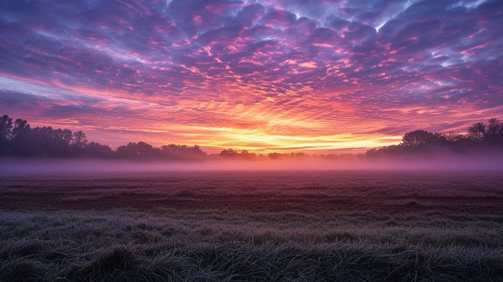 Free Misty Sunrise Fields Image - Sunrise, Mist, Fields | Download at ...