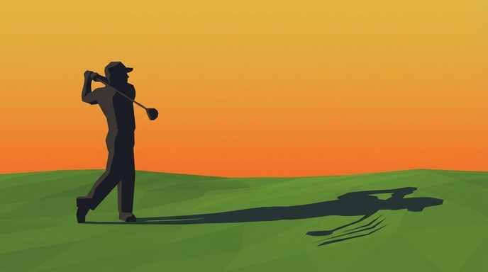 Golf Lessonn Shadow Free Geometric Golf Swing Image - Golf, Minimalist, 3d | Download at ...