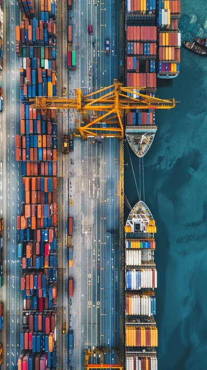 Free Busy Container Port Image - Port, Cargo, Cranes | Download at ...