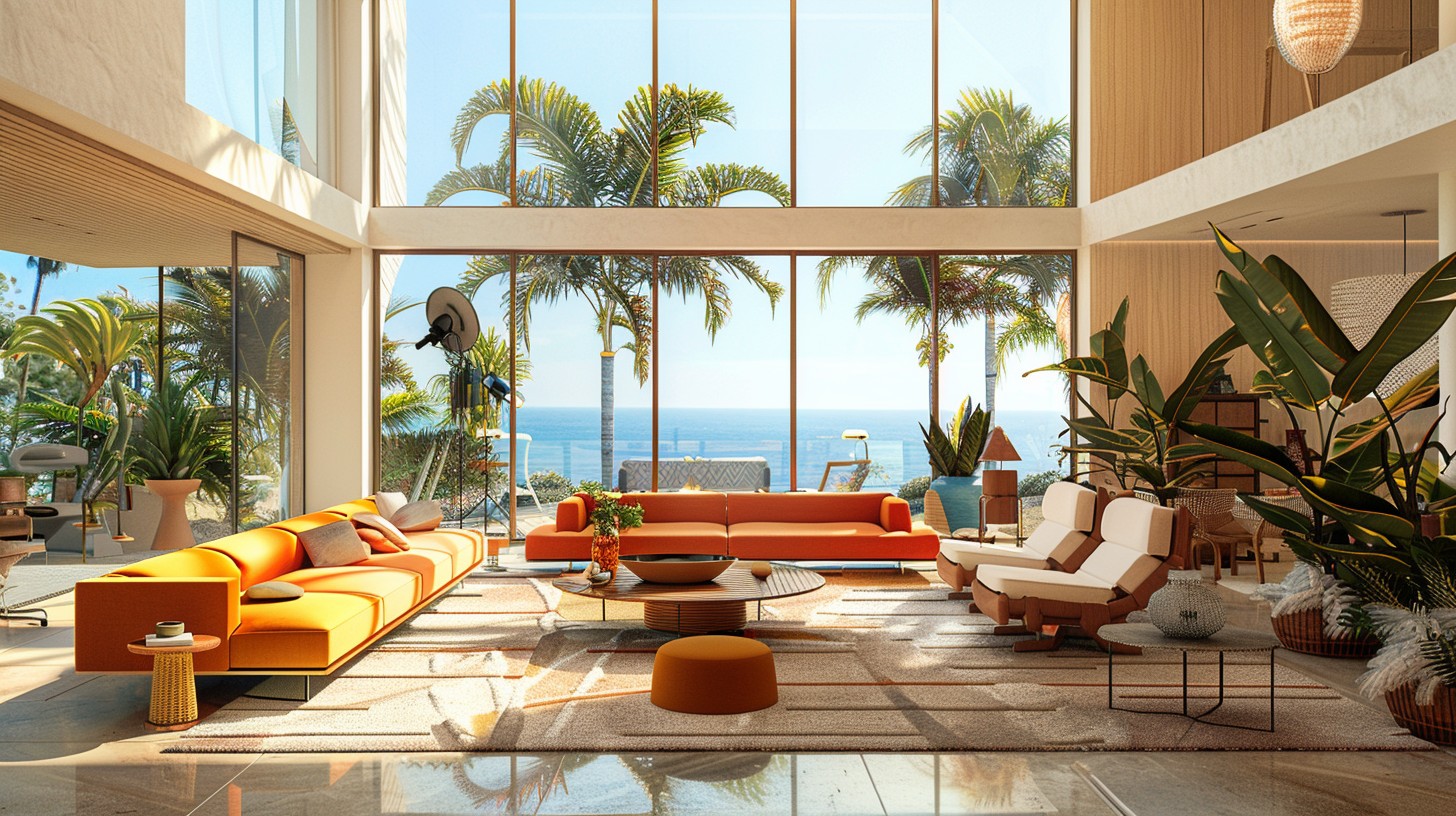 View of 20 Living Room Ideas Showcasing Tropical-Style Elements