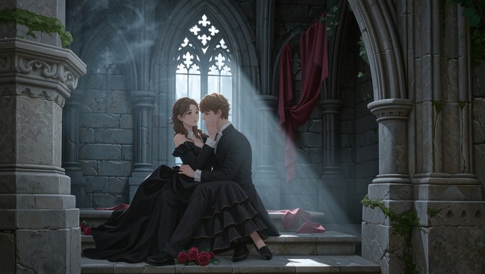 Free Gothic Mourning Embrace Image - Gothic, Couple, Mourning ...