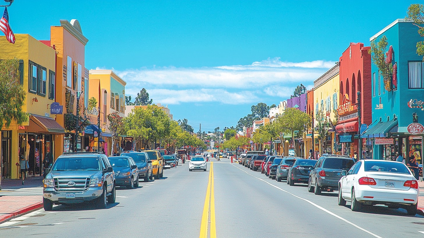 Normal Street Colors Free Colorful downtown street Image - Street, Downtown, Colorful ...
