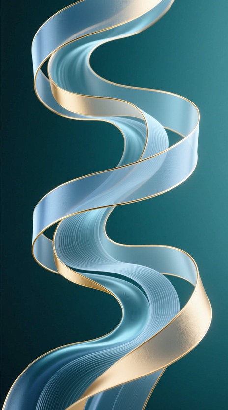 Free Flowing Teal Ribbons Image | Download at StockCake
