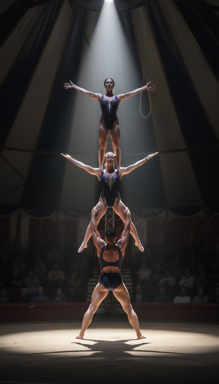 Free Acrobatic Pyramid Formation Image - Acrobats, Circus, Performers ...