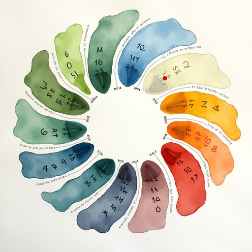Free Spiraling Watercolor Months Image | Download at StockCake