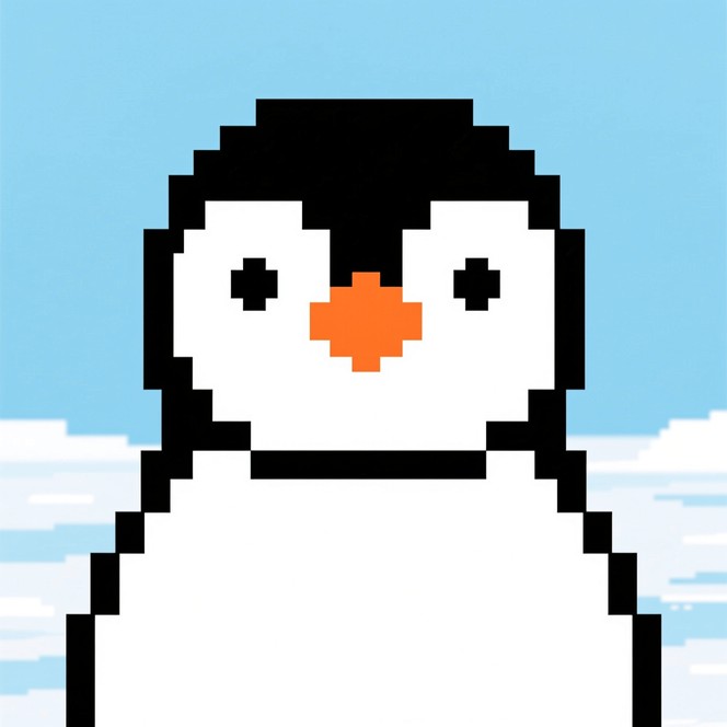 Free Pixel Penguin Portrait Photo - Penguin, Pixel, Art | Download at ...