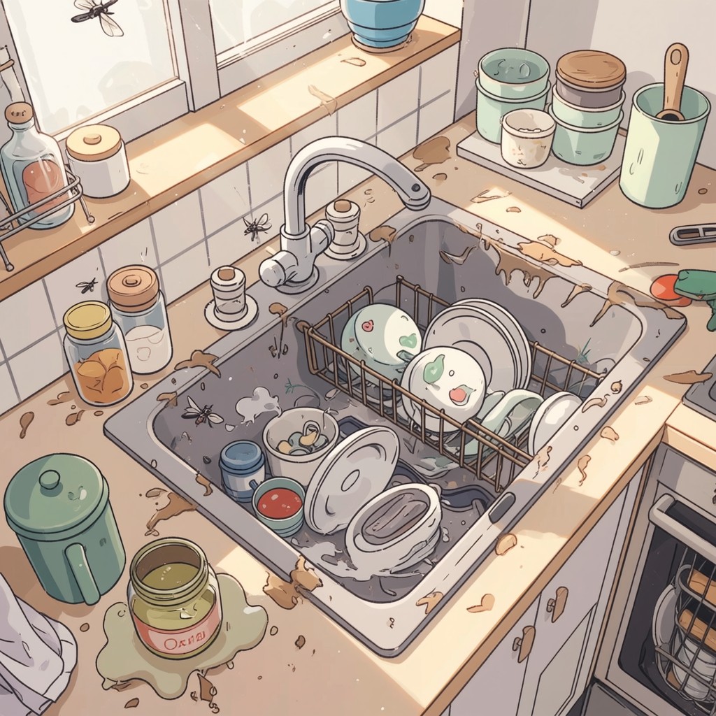 Free Messy Kitchen Chaos Image - Anime, Manga, Kitchen | Download at ...
