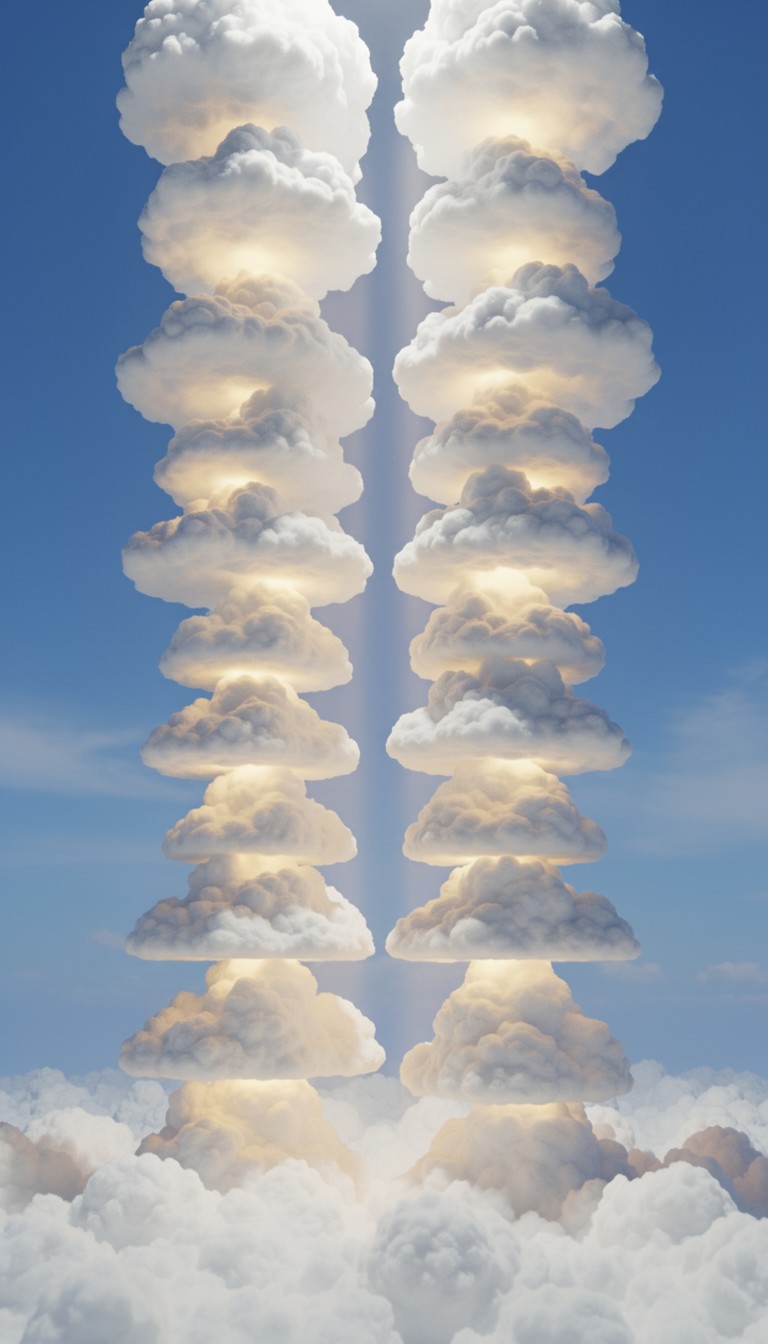 Free Heavenly Cloud Columns Photo - Clouds, Sky, 3d | Download at StockCake