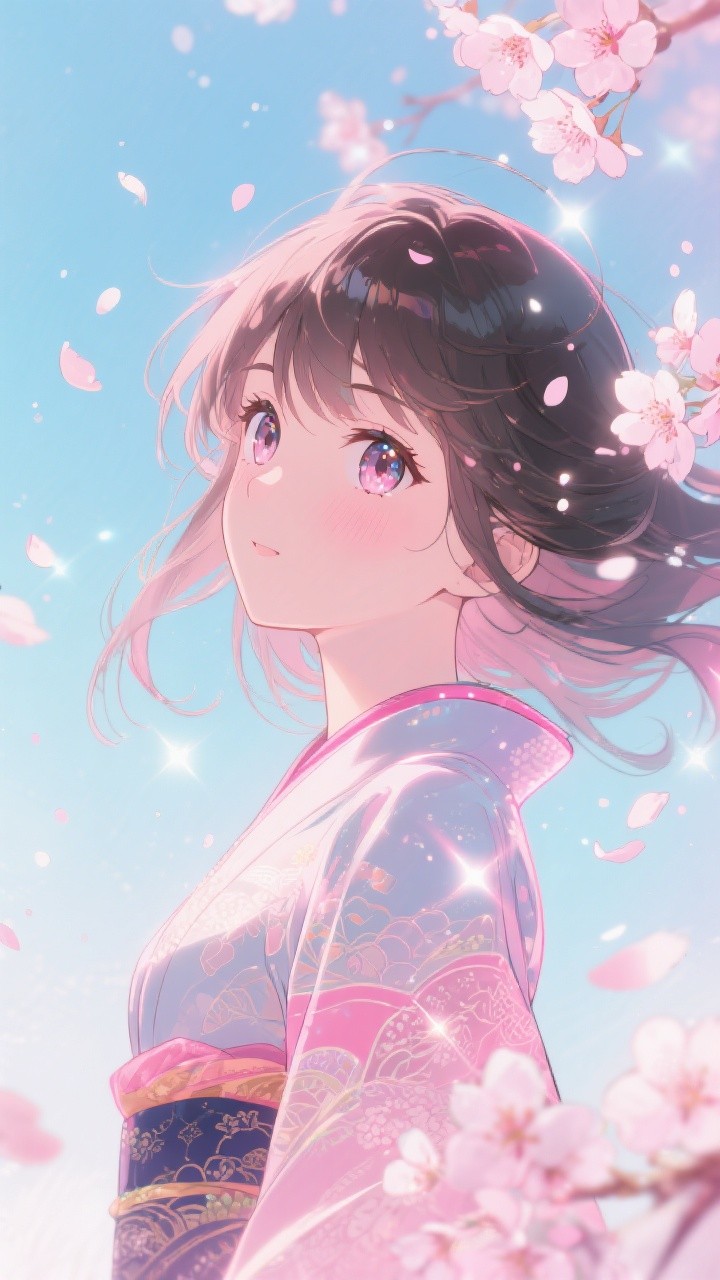 Free Cherry Blossom Dream Image - Anime, Sakura, Kimono | Download at ...