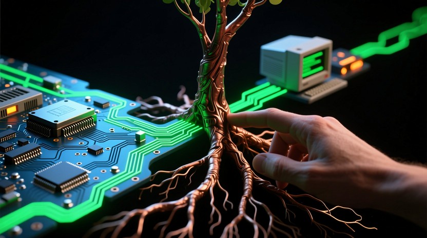 Technology Root Free Technology meets nature Image - Technology, Nature, Circuit ...