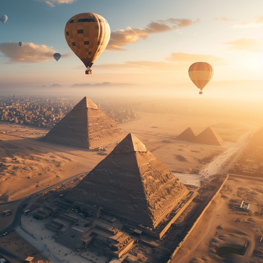 Free Pyramids Balloon Flight Image - Egypt, Pyramids, Balloons ...