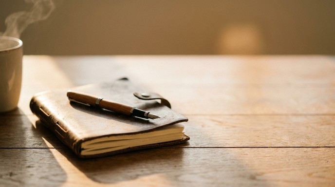 Peaceful Writing Free Cozy Writing Space Image - Journal, Pen, Leather | Download at ...