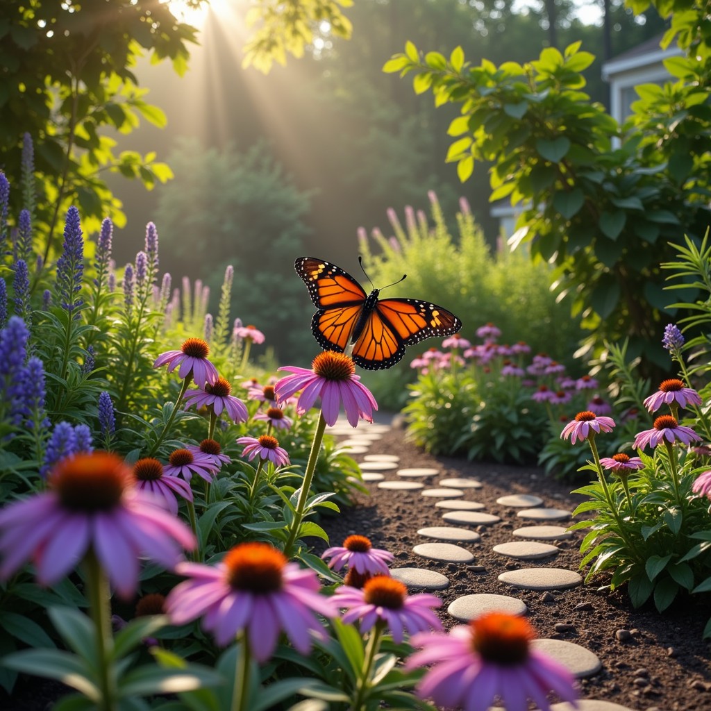 Free Butterfly Garden Path Image - Butterfly, Monarch, Garden ...