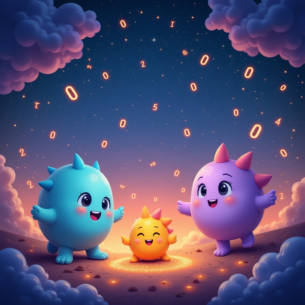 Free Digital Friends Glow Image - Cute, Digital, Cartoon | Download at ...