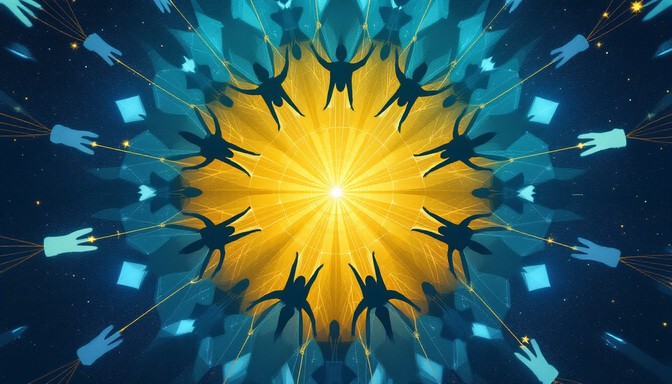 Free Synchronized Team Harmony Image - Teamwork, Collaboration, Unity ...