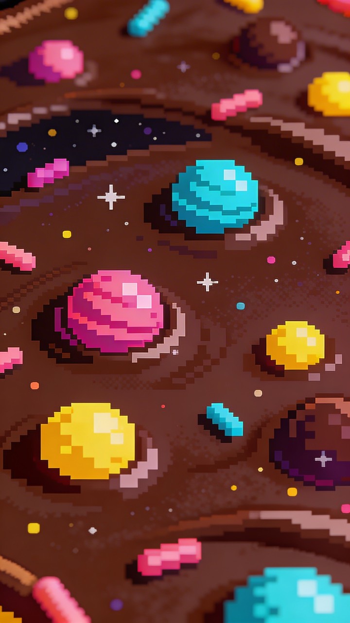 Free Sweet Pixel Galaxy Image - Pixel, Chocolate, Space | Download at ...