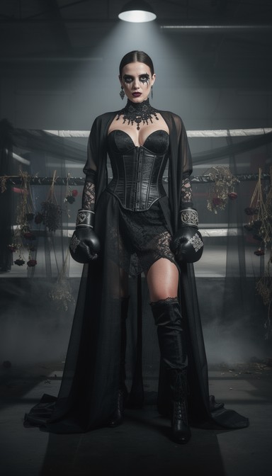 Free Gothic Fighter Elegance Image - Gothic, Boxer, Woman | Download at ...