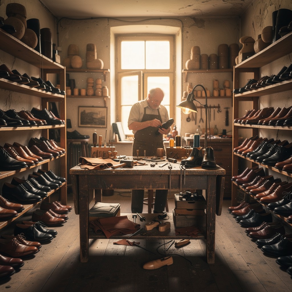 Free Traditional Shoemaker Workshop Image - Cobbler, Shoemaker ...