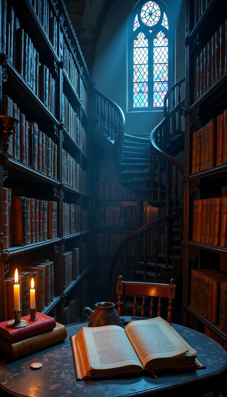 Free Ancient Mysterious Library Image - Library, Gothic, Books ...