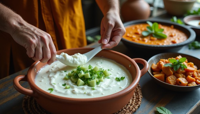 Free Cooling Raita Preparation Image - Raita, Yogurt, Cooling ...