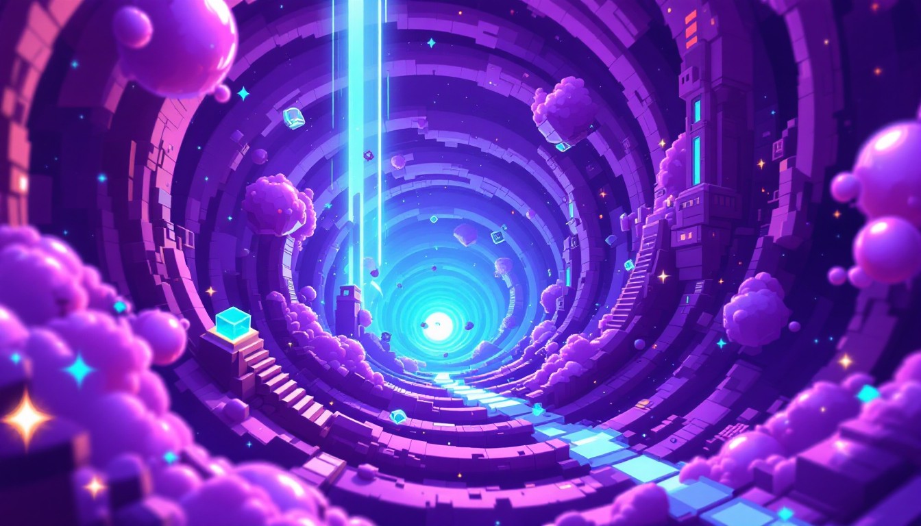 Free Cosmic Pixel Vortex Image - Vortex, Pixel, Purple | Download at ...