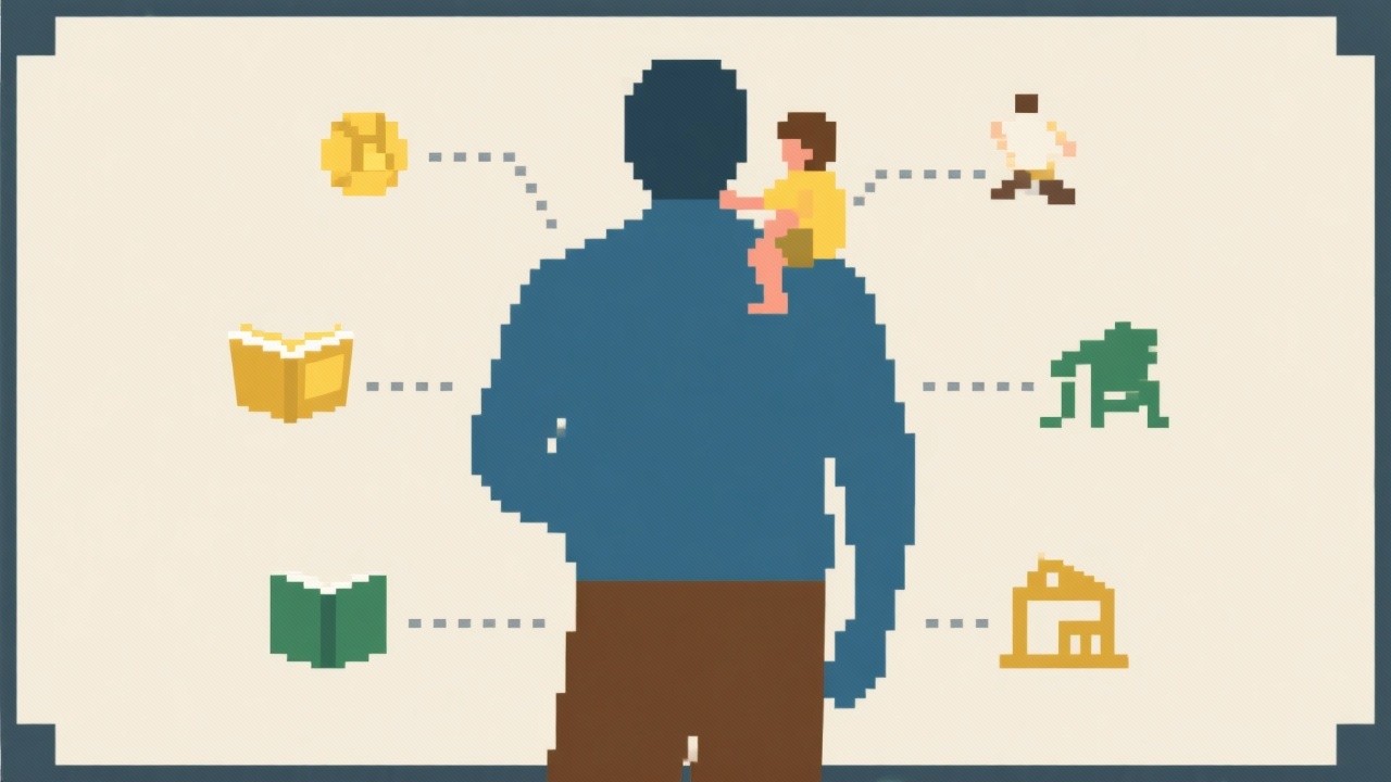 Free Fatherhood In Pixels Image - Fatherhood, Pixelart, Silhouette ...