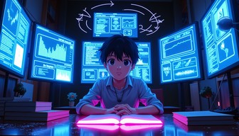 Free Cyber Study Focus Image - Anime, Futuristic, Student | Download at ...