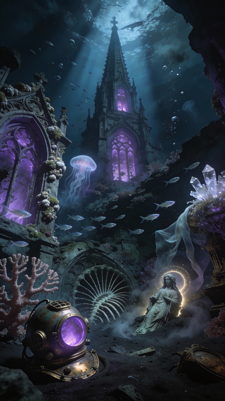 Free Gothic Ocean Cathedral Image - Underwater, Cathedral, Gothic ...