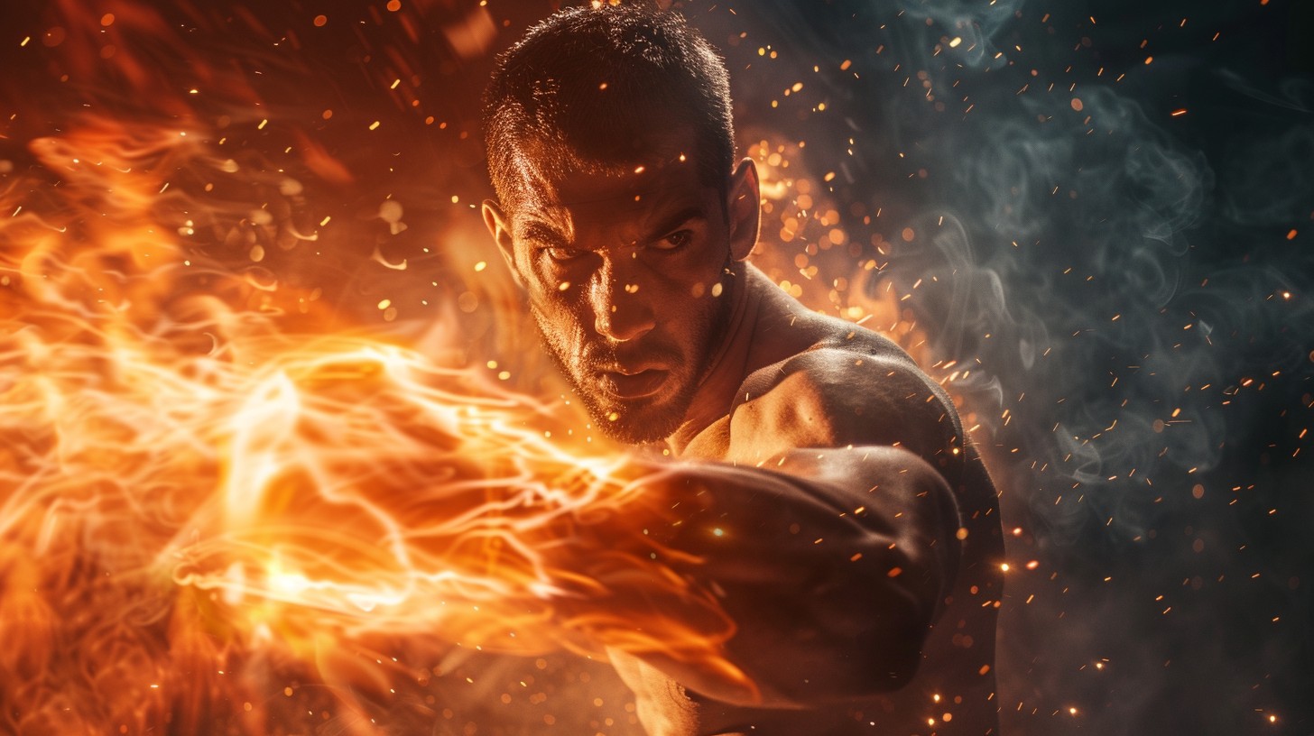Free Fiery Power Unleashed Image - Fire, Man, Power | Download at StockCake