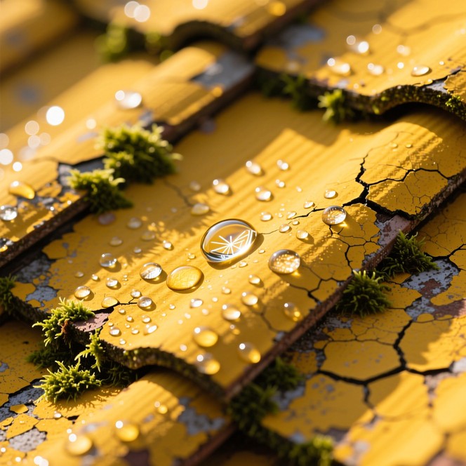 Yellow Roff Texture Free Dewy Yellow Roof Image - Yellow, Roof, Droplets | Download at ...