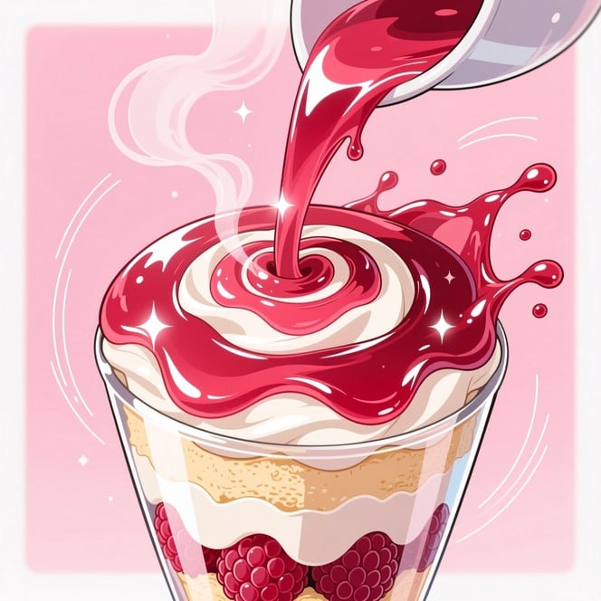 Free Swirling Raspberry Parfait Image | Download at StockCake