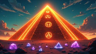 Pyramid Manmie Free Ancient Glowing Pyramid Image - Pyramid, Anime, Magical | Download ...
