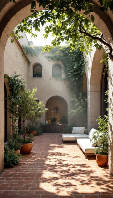 Free Mediterranean Courtyard Retreat Image - Mediterranean, Courtyard ...