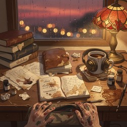 Free Cozy Study Vibes Image - Lofi, Study, Desk | Download at StockCake