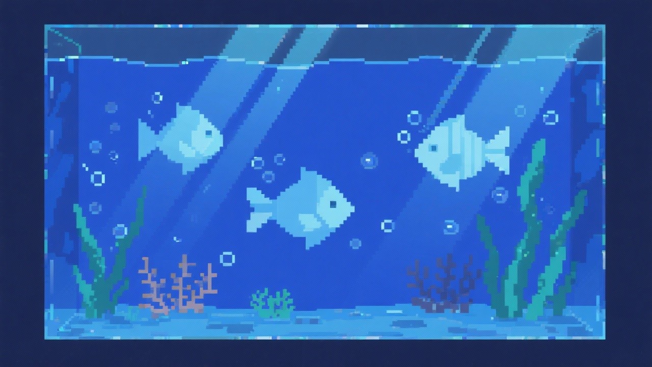 Free Pixel Aquarium Scene Photo - Pixelart, Aquarium, Fish | Download ...