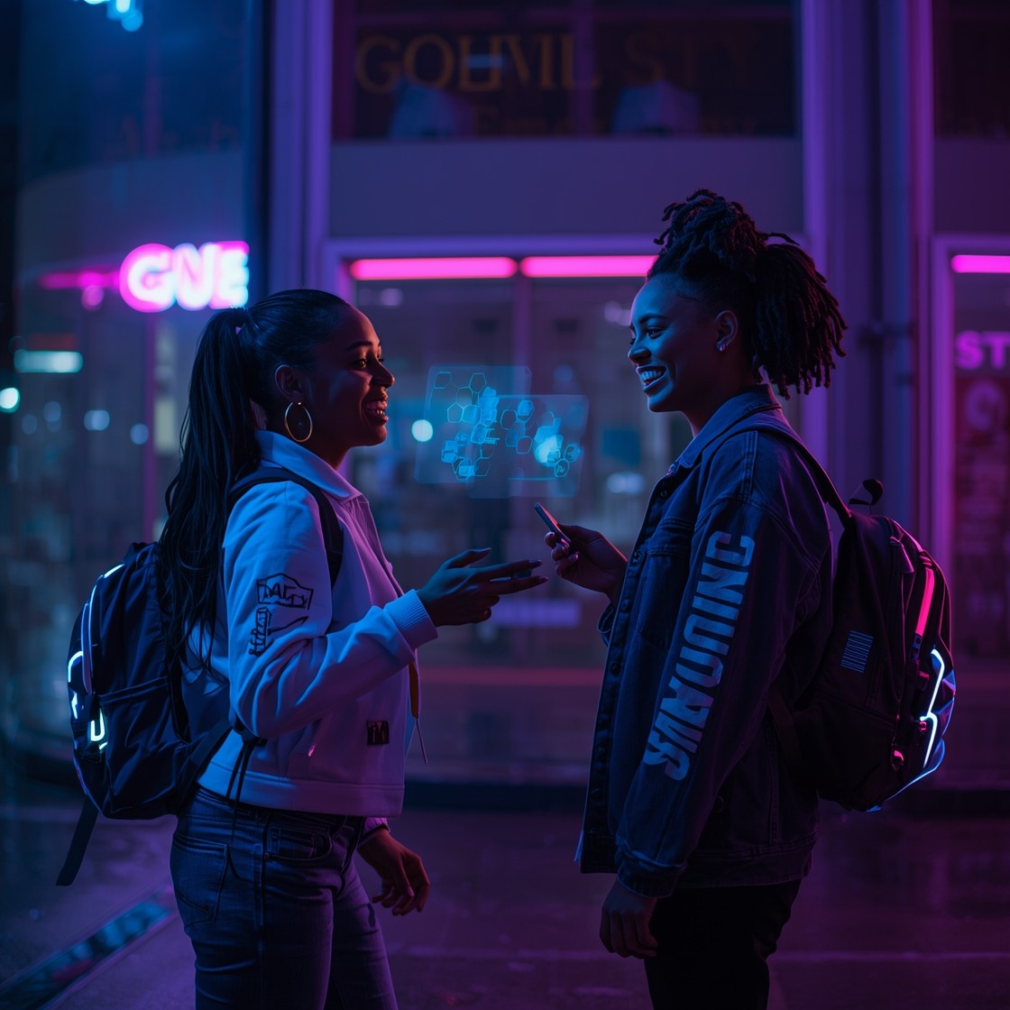 Free Neon Student Connection Image - Cyberpunk, Neon, Students ...