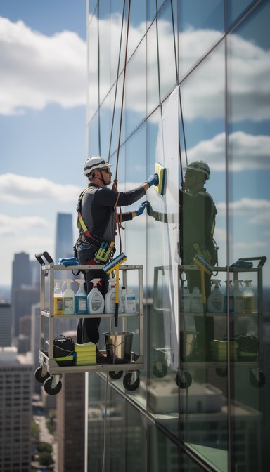 Free Skyline Window Cleaning Image - Window Cleaner, Skyscraper ...