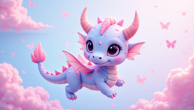 Free Magical Pastel Dragon Image - Dragon, Kawaii, Pastel | Download at ...