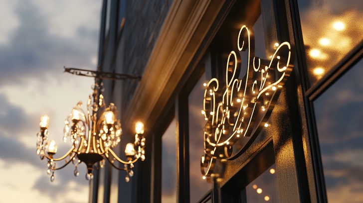 Free Elegant neon sign Image - Neon, Sign, Chandelier | Download at ...