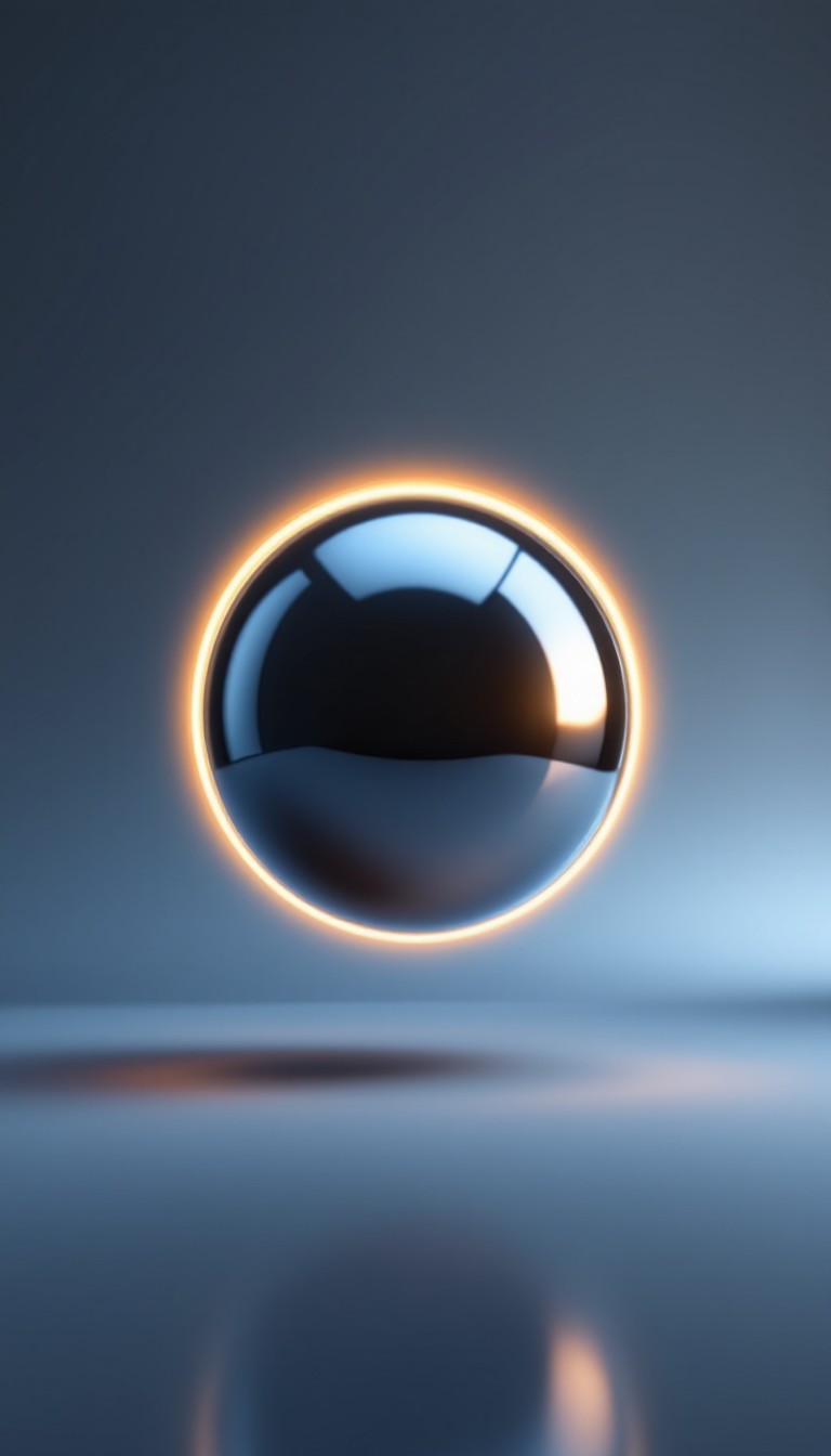 Solar Chrom Free Glowing Chrome Sphere Image - Chrome, Sphere, Metallic | Download ...