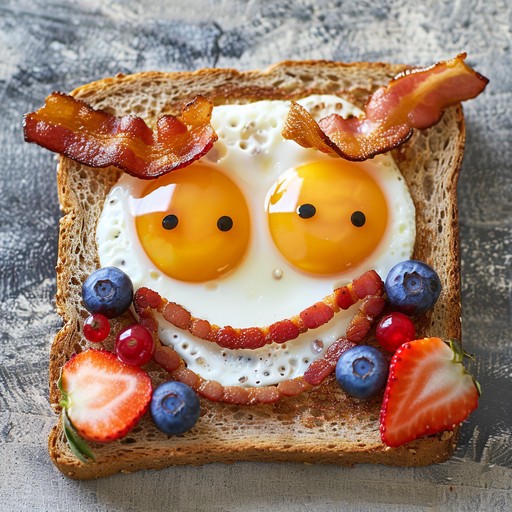 Free Smiley Breakfast Toast Photo - Breakfast, Toast, Eggs | Download ...