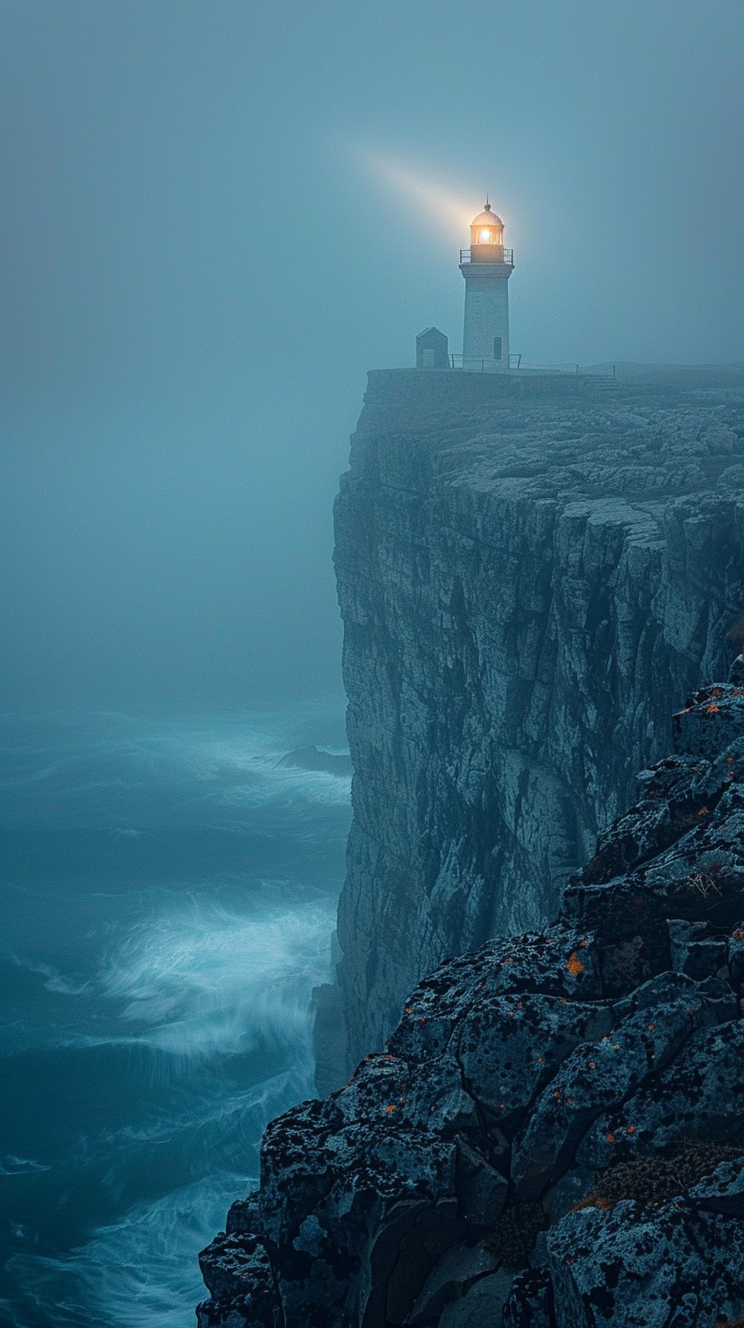 Free Misty Lighthouse Beacon Image - Lighthouse, Mist, Cliff | Download ...