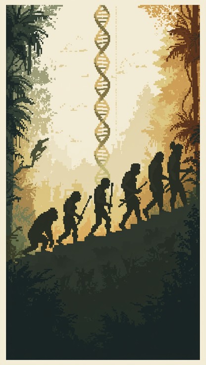 Free Evolutionary Ascent Illustrated Image - Evolution, Silhouettes ...