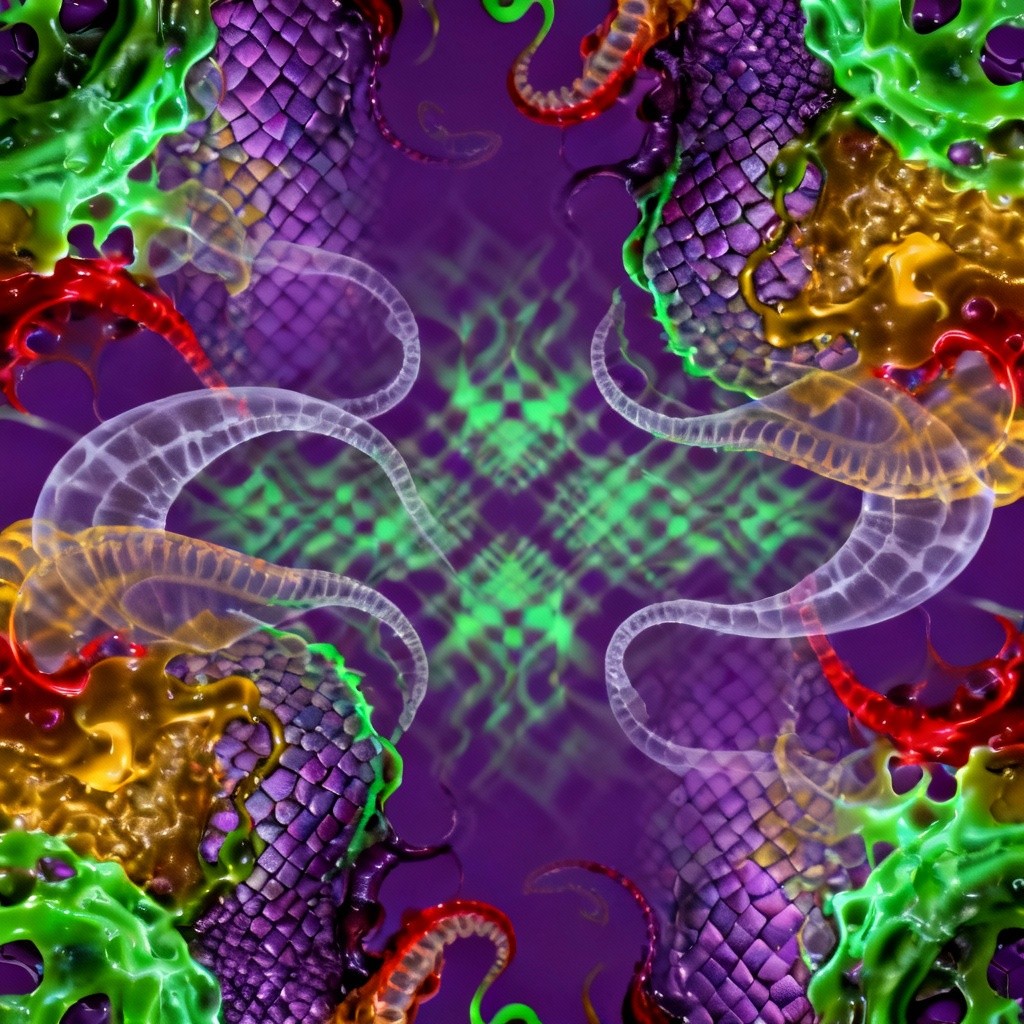 Copy Monster Pattern Glass Free Glowing Monster Pattern Image - Abstract, Pattern, Bioluminescent ...