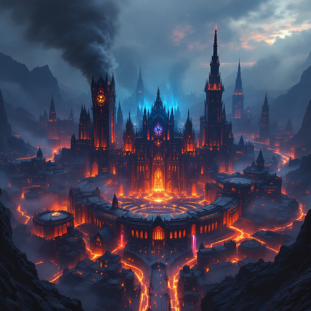 Free Infernal City Burning Image - Infernal, Hellish, Volcanic ...