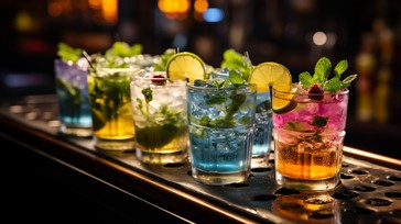Cocktail Ranges Colour Free Colorful Cocktail Assortment Image - Colorful, Bar, Drinks ...